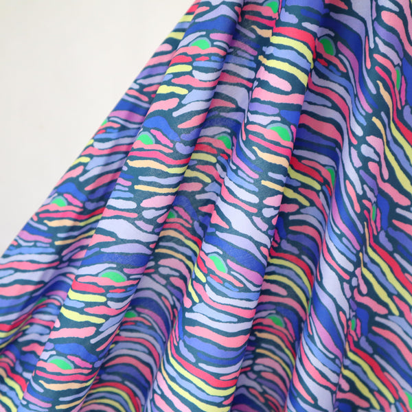 Artlux ~ 'Sunset Firework' Luxury Cotton Lawn ~ Made in Italy